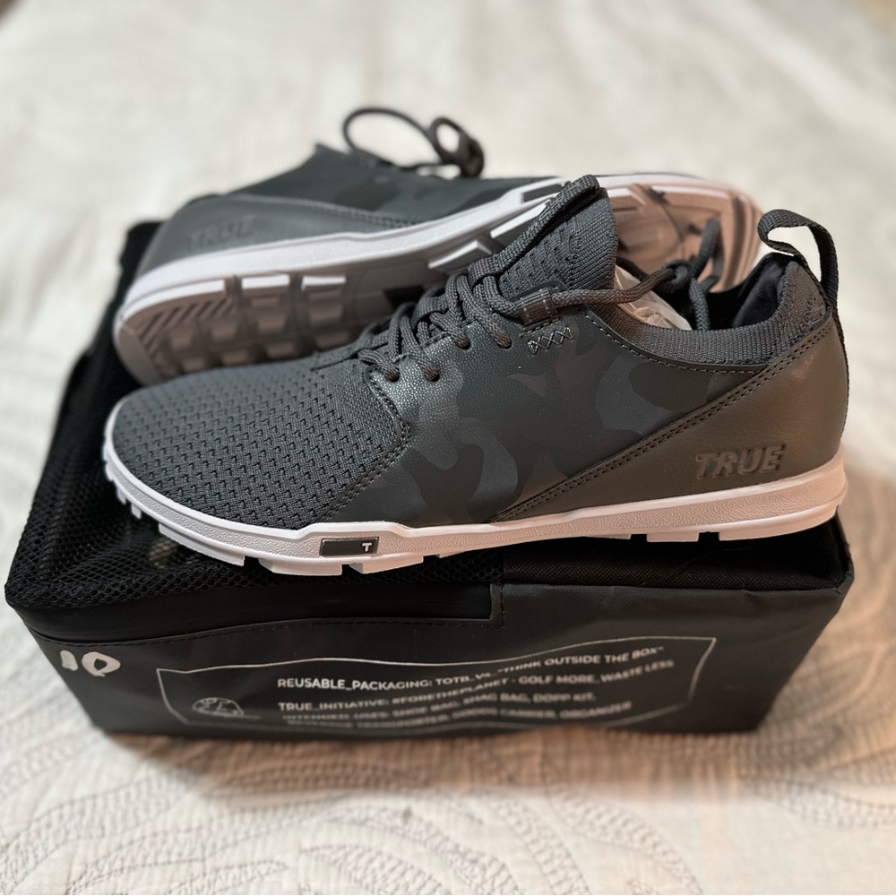 NWT True Linkswear - Grey Camo OG Feel Shoe - Size 10